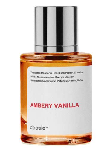 dossier perfume ambery vanilla 